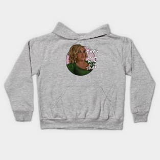 Jennifer Coolidge the gay just know how to do stuff Kids Hoodie